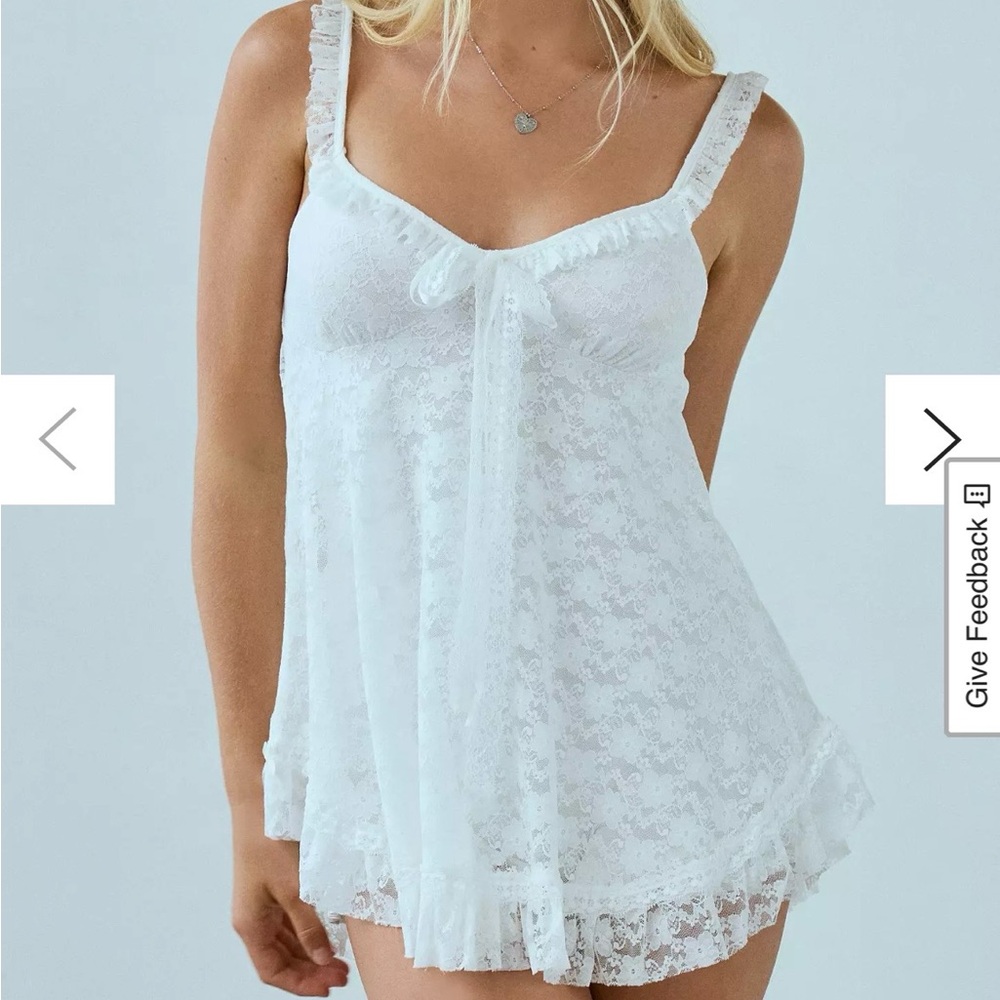 Urban Outfitters Primrose Lacy BabyDoll Romper